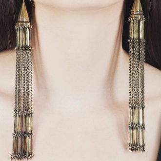 JAN HILMER Long Chandelier Earrings