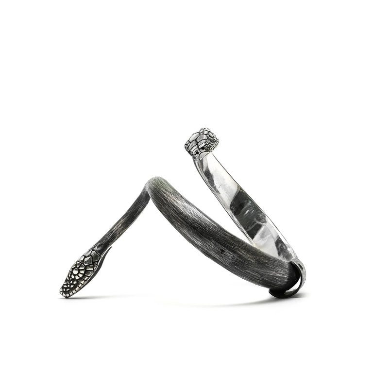 MARIELLA PILATO Sterling Silver Serpentiform Bracelet
