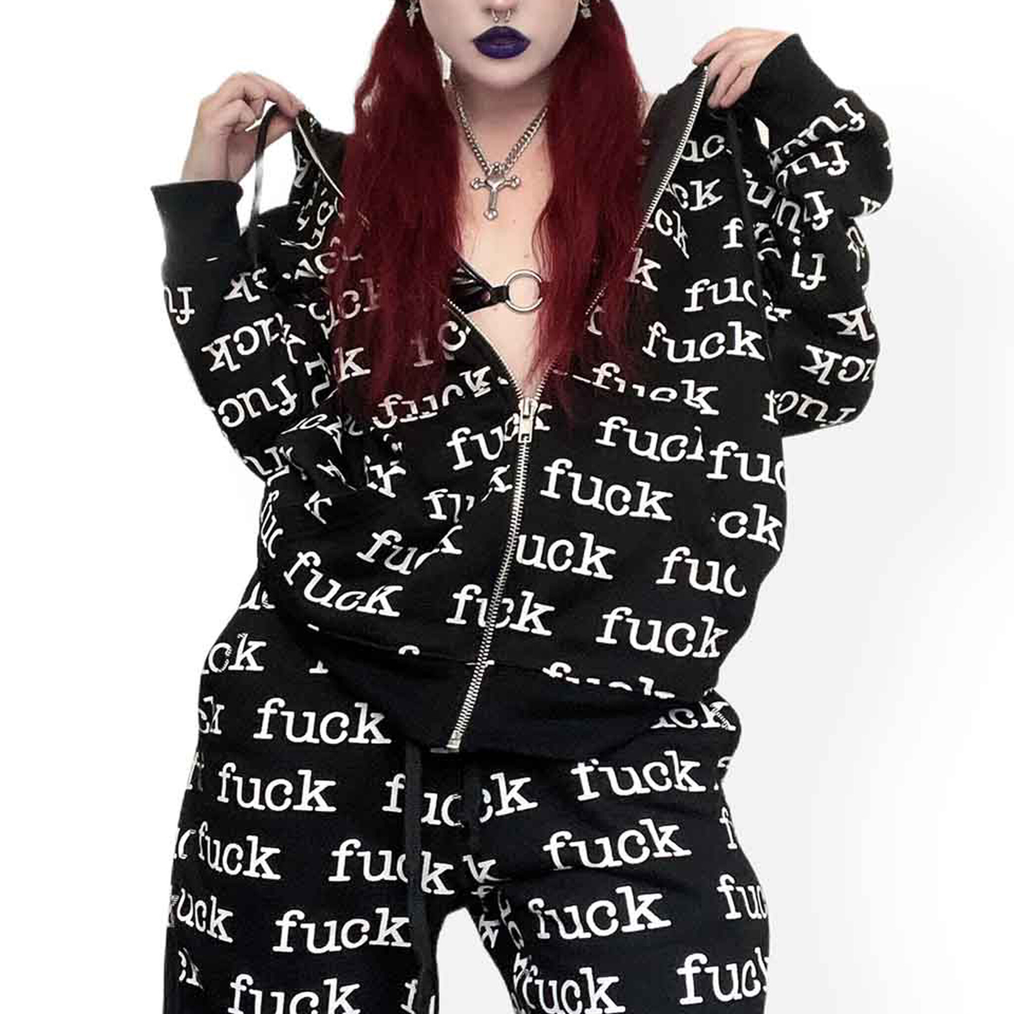Lip Service-Unisex FUCK Hoodie - Ceiba