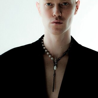 WILDHORN Chain Pendant Necklace With White Pearls WILDHORN Chain Pendant Necklace With White Pearls