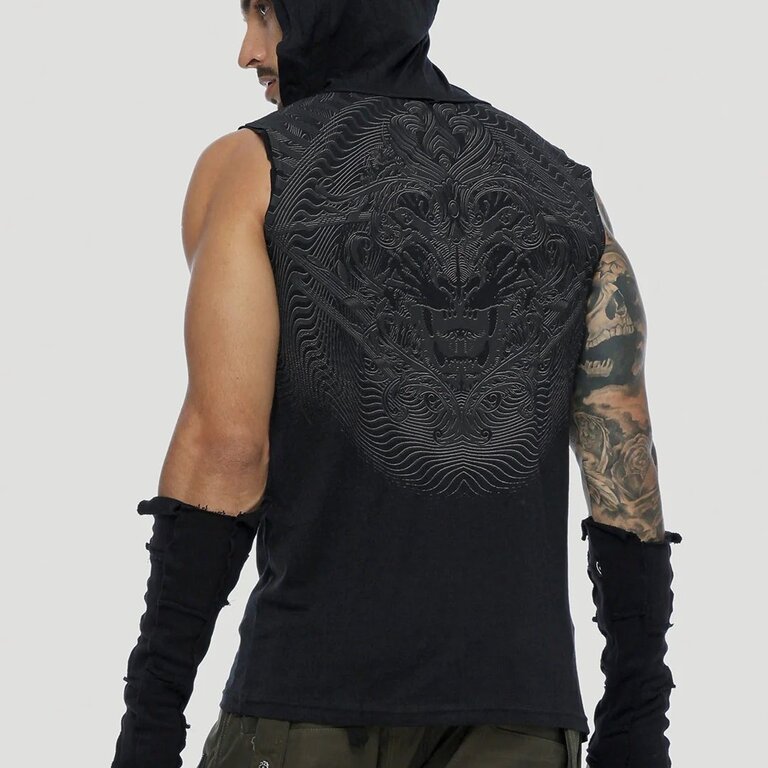 PSYLO Tiger Sleeveless Hoodie