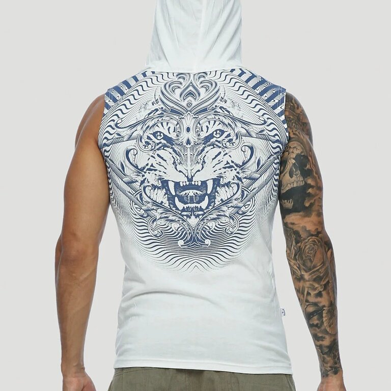 PSYLO Tiger Sleeveless Hoodie