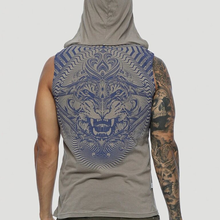 PSYLO Tiger Sleeveless Hoodie