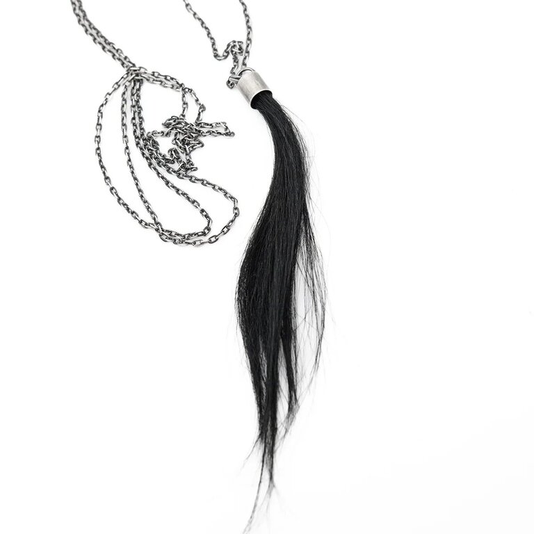 WILDHORN Yak Hair Pendant Chain Necklace