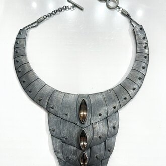 MARIELLA PILATO Smokey Armor Necklace MARIELLA PILATO Smokey Armor Necklace