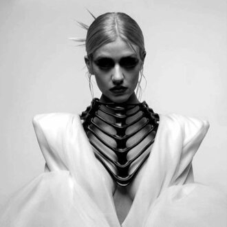 CECILIO LEATHER DESIGNS Leather Moulded Neck Piece