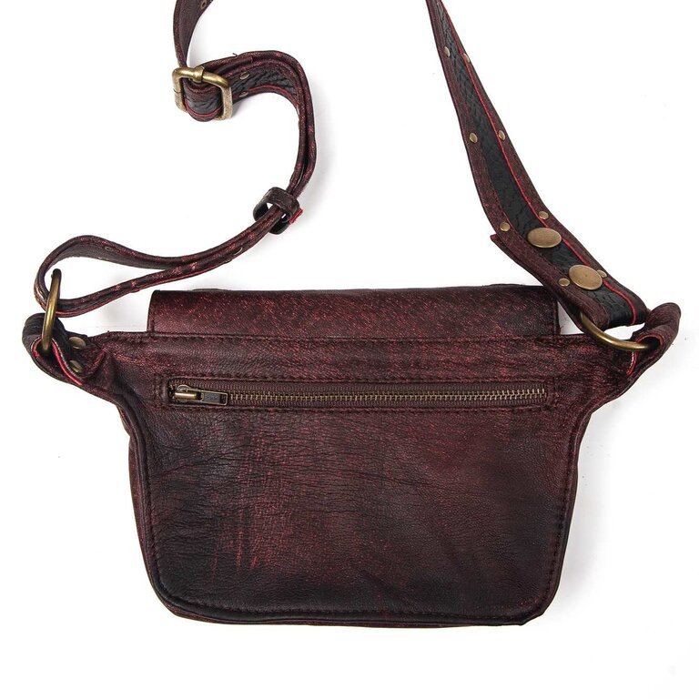 HIPSTIRR Viola Fringed Pouch Belt