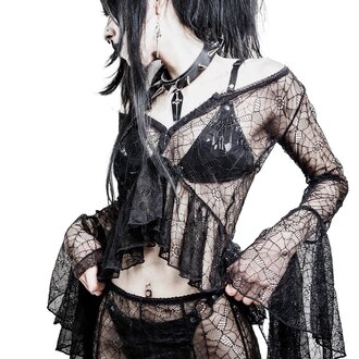 LIP SERVICE Webutante Spiderweb Bell Sleeve Top LIP SERVICE Webutante Spiderweb Bell Sleeve Top