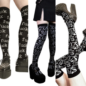 LIP SERVICE Thigh High Socks LIP SERVICE Thigh High Socks