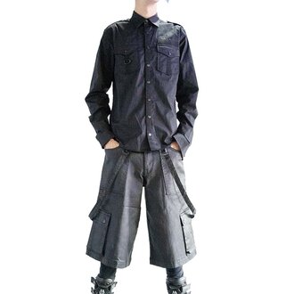 LIP SERVICE Future Division Headhunter Waxed Bondage Unisex Cargo Shorts LIP SERVICE Future Division Headhunter Waxed Bondage Unisex Cargo Shorts