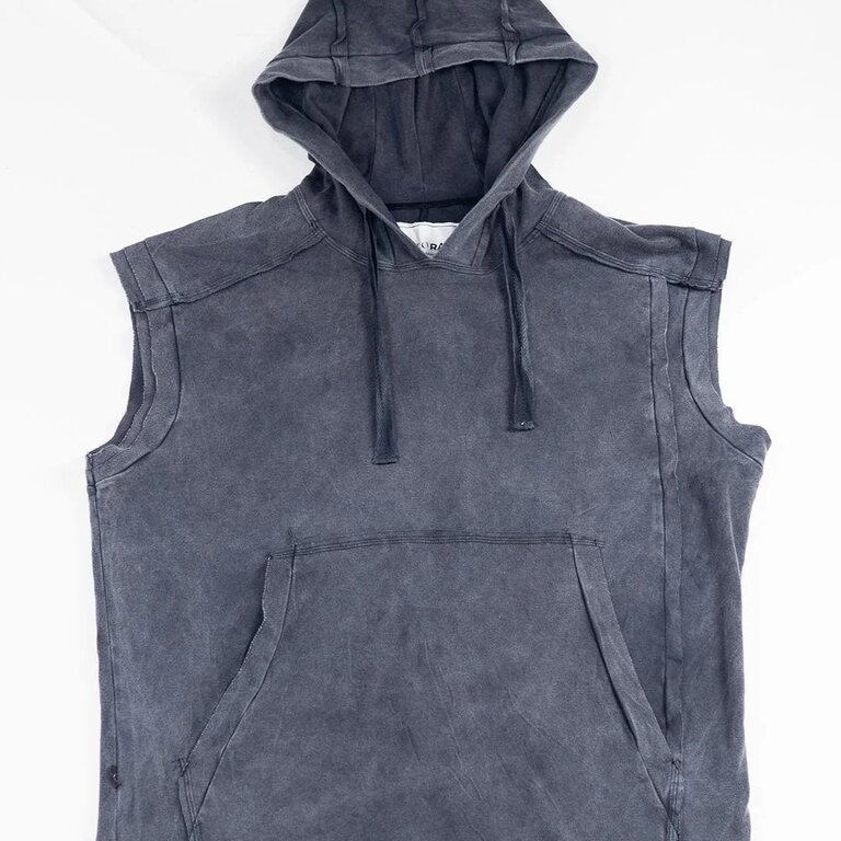 PSYLO Rhino Sleeveless Baggy Hoodie Sweatshirt