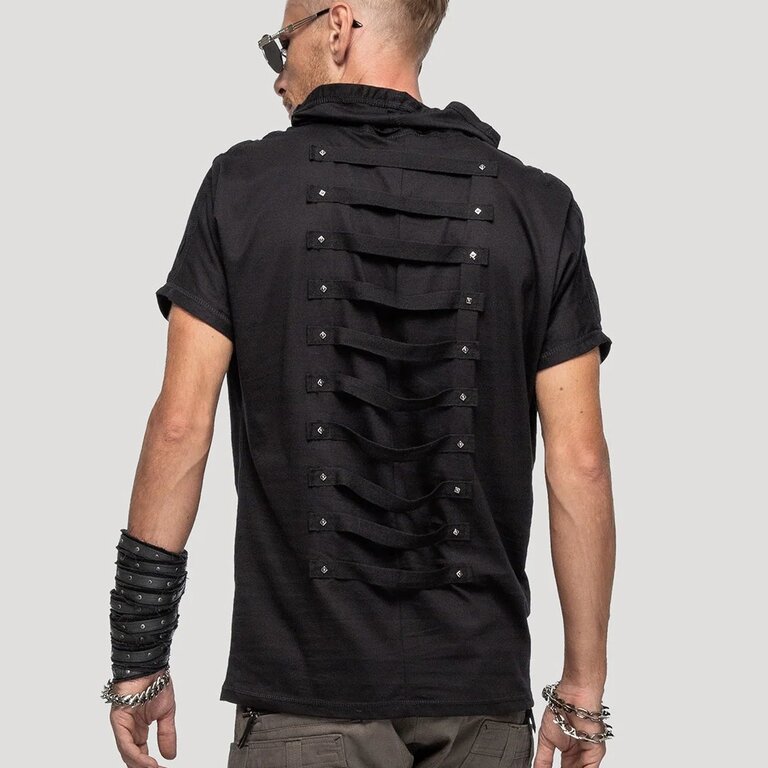 PSYLO Slashed Batwing Tee