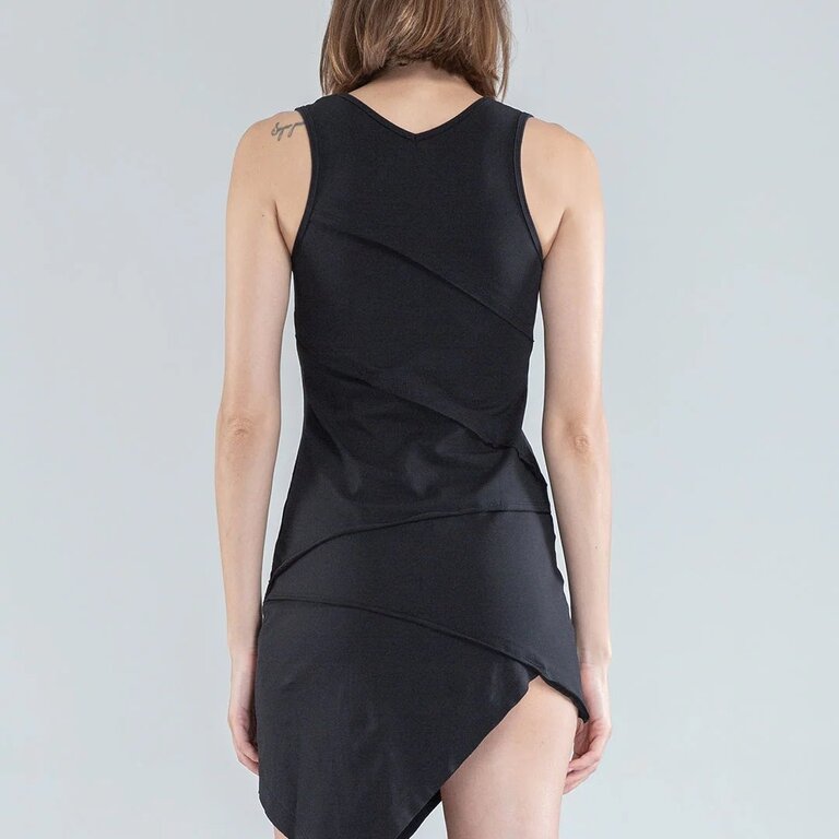 PSYLO Acacia Sleeveless Mini Asymmetric Dress