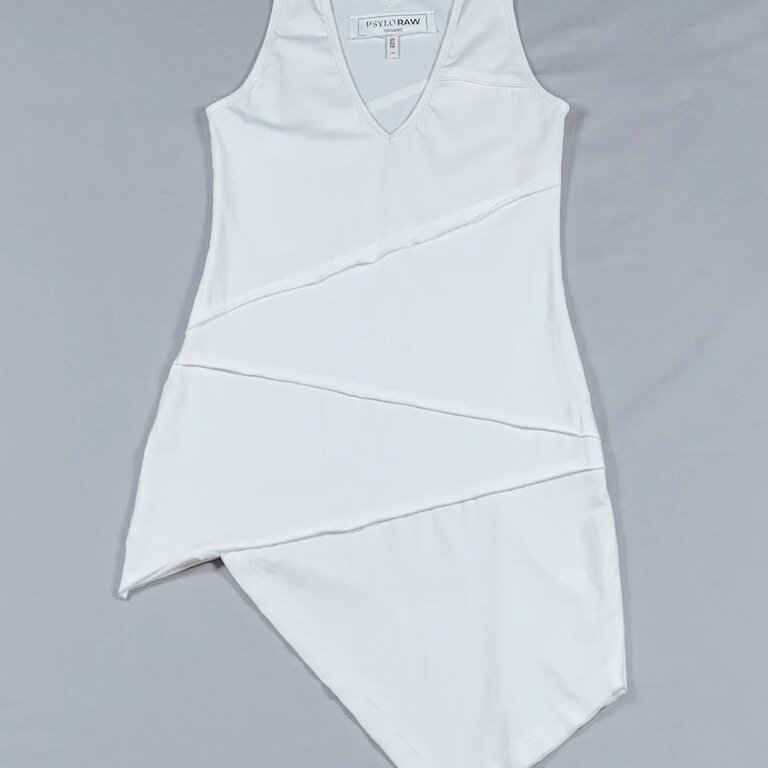 PSYLO Acacia Sleeveless Mini Asymmetric Dress