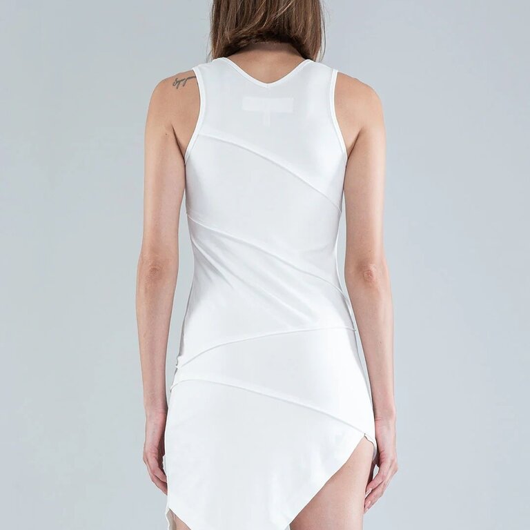 PSYLO Acacia Sleeveless Mini Asymmetric Dress