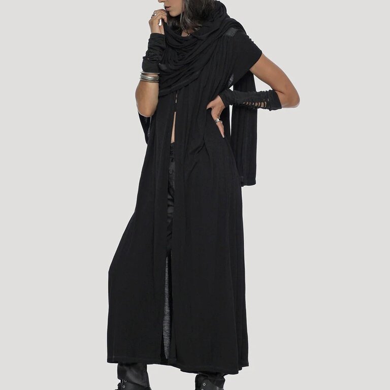PSYLO Forest Hooded Long Vest