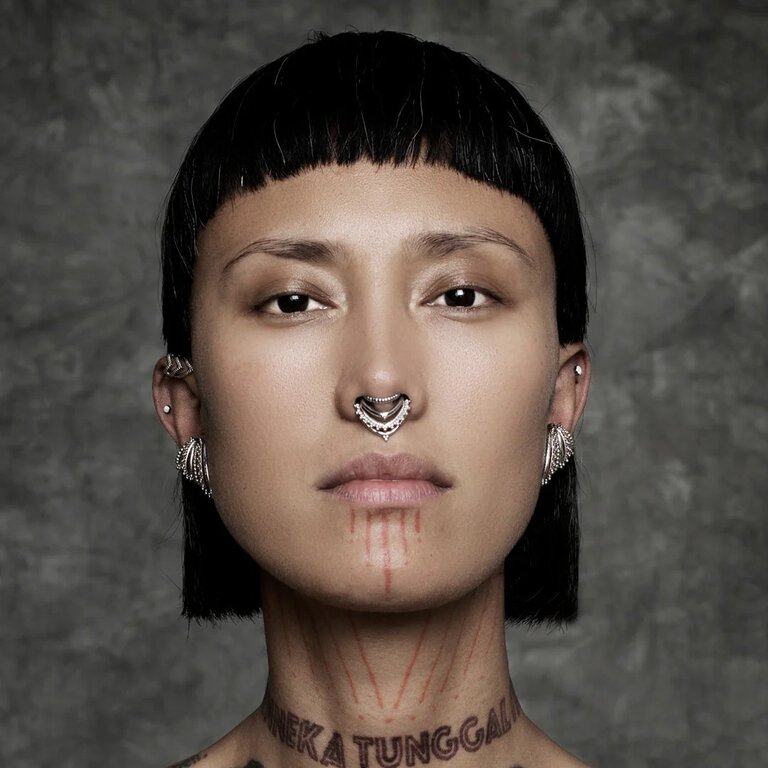 TAWAPA Beaded Warrior Ear Cuff (Single)