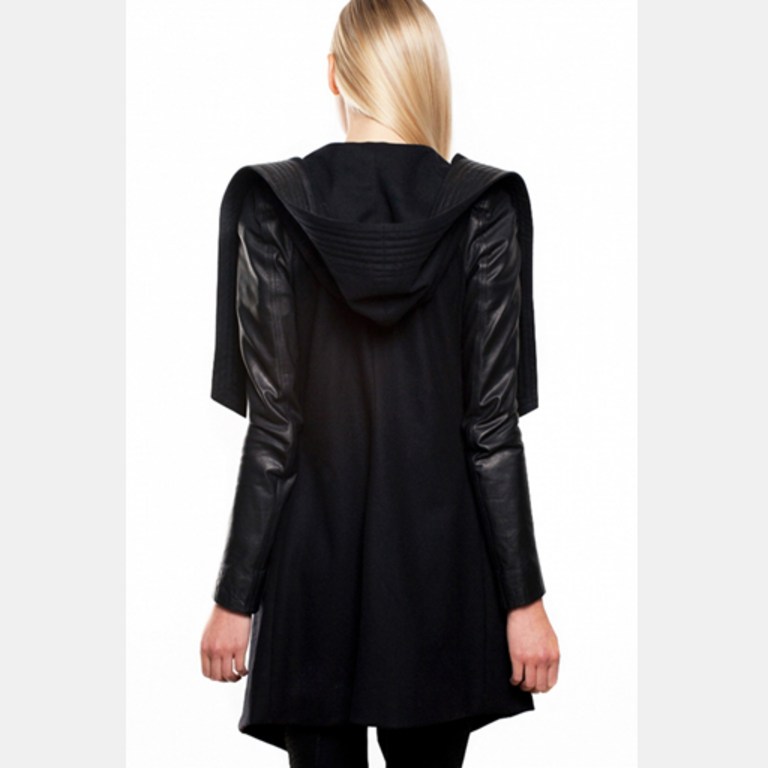 JONNY COTA Hooded Wool Coat