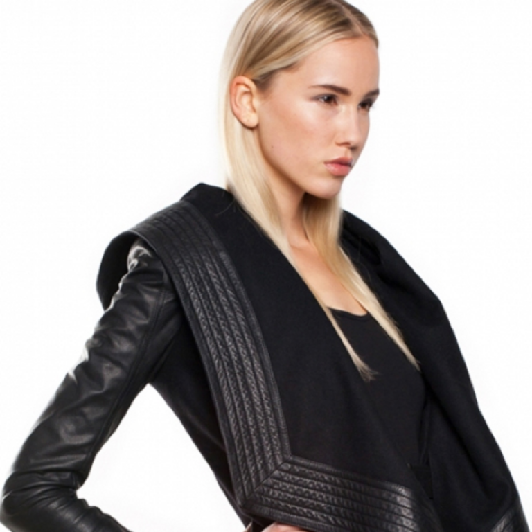JONNY COTA Hooded Wool Coat