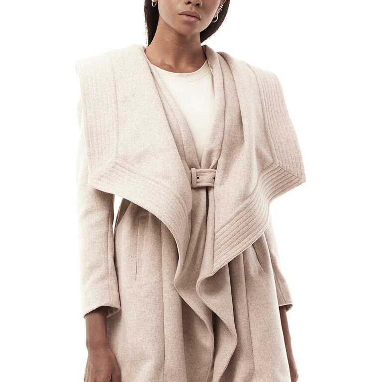 JONNY COTA Draped Hood Coat