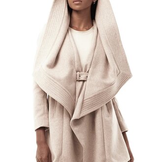 JONNY COTA Draped Hood Coat