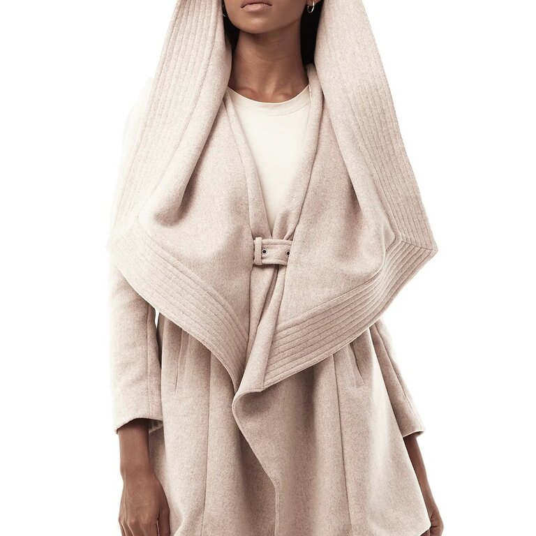JONNY COTA Draped Hood Coat