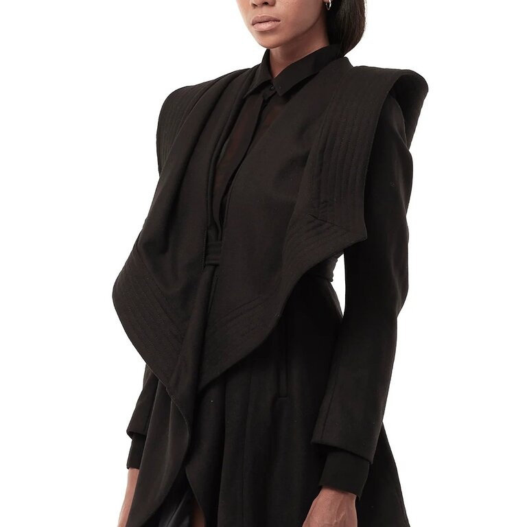 JONNY COTA Draped Hood Coat