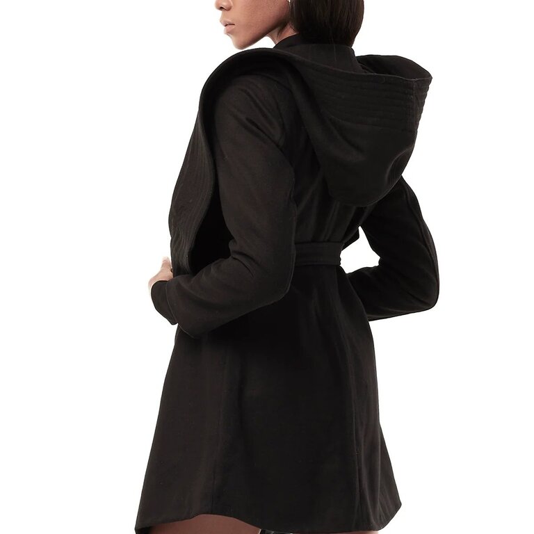 JONNY COTA Draped Hood Coat