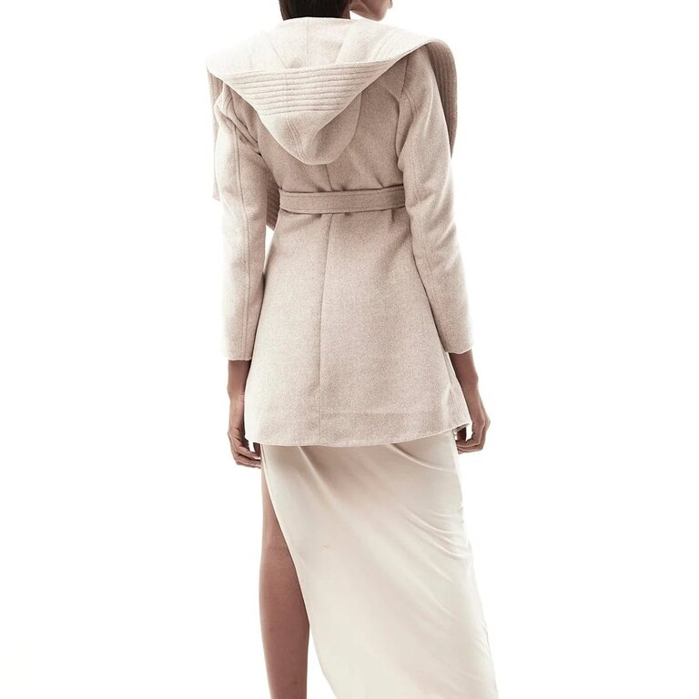 JONNY COTA Draped Hood Coat