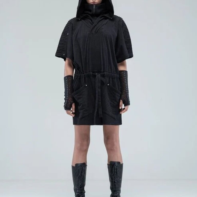 PSYLO Sonic Hooded Tunic Dress