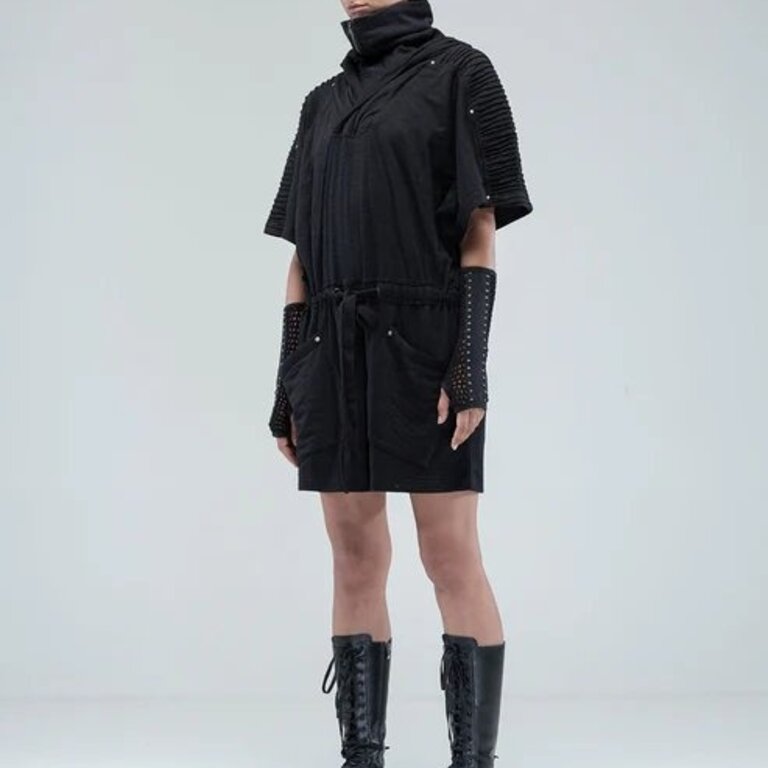 PSYLO Sonic Hooded Tunic Dress