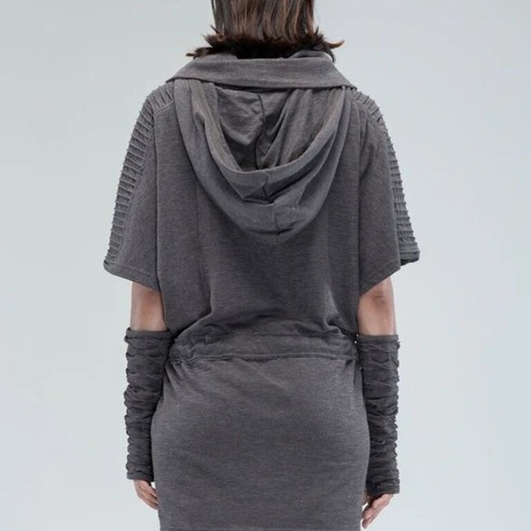 PSYLO Sonic Hooded Tunic Dress