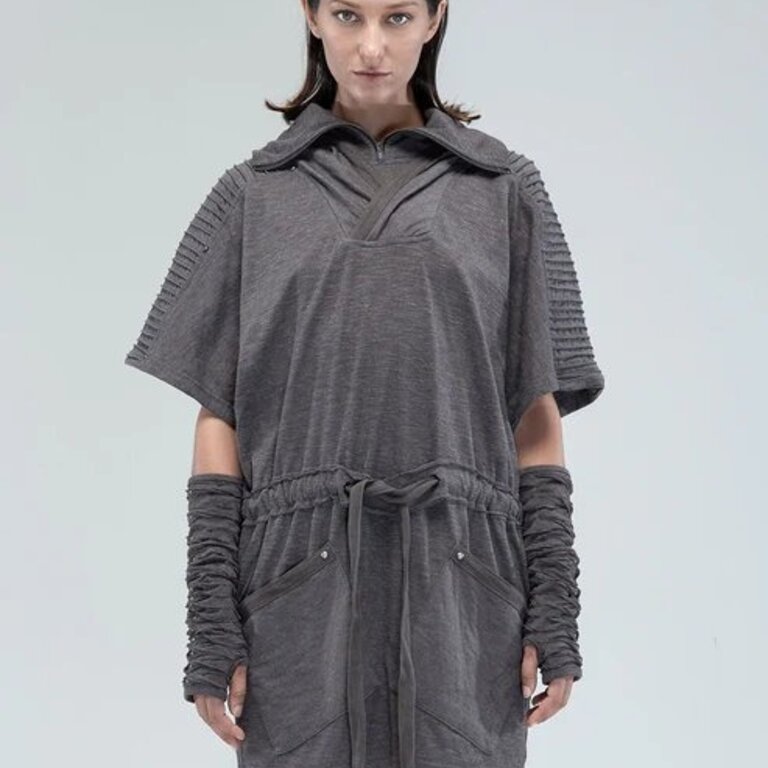 PSYLO Sonic Hooded Tunic Dress