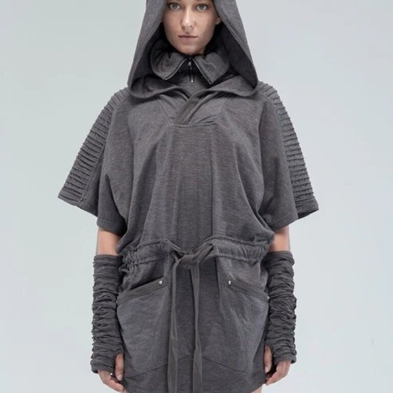 PSYLO Sonic Hooded Tunic Dress