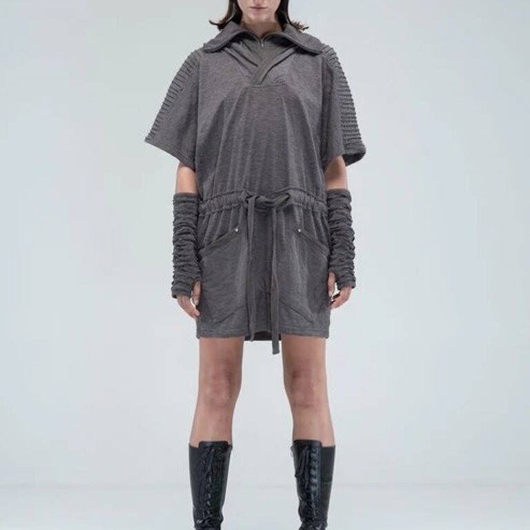 PSYLO Sonic Hooded Tunic Dress