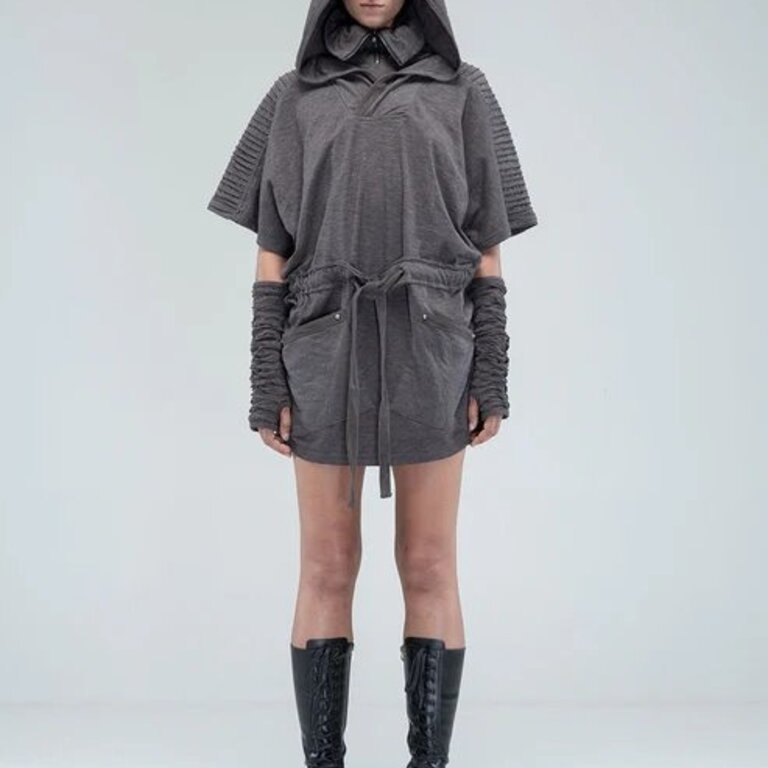 PSYLO Sonic Hooded Tunic Dress