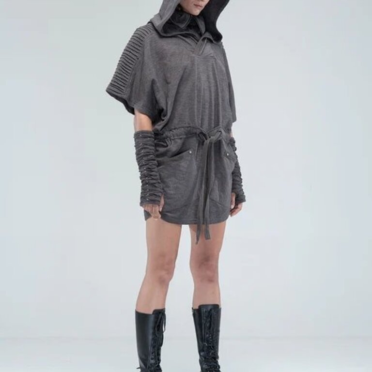 PSYLO Sonic Hooded Tunic Dress
