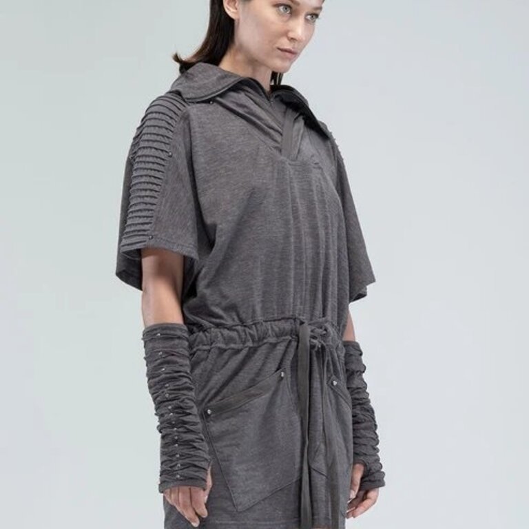 PSYLO Sonic Hooded Tunic Dress