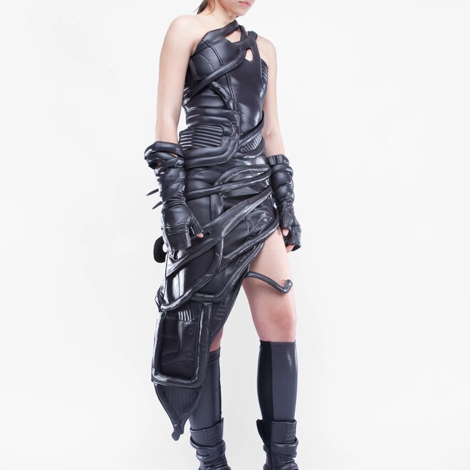 demobaza dress inner grid DRESS DEMOBAZA