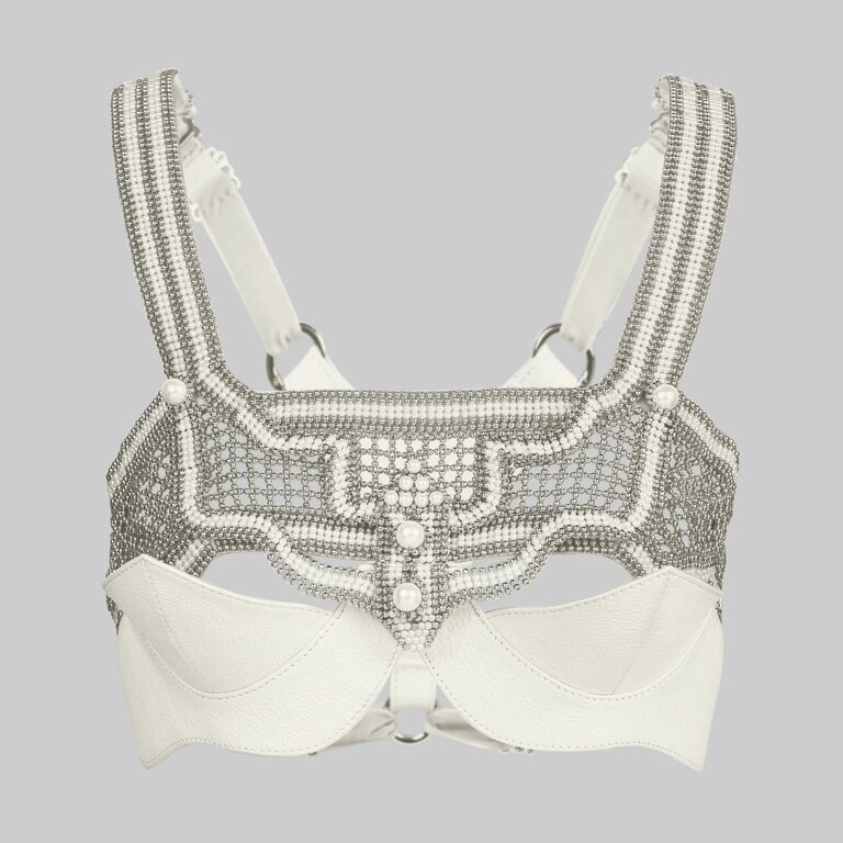 OBJECT & DAWN Khutulun Beaded Modular Bra Top