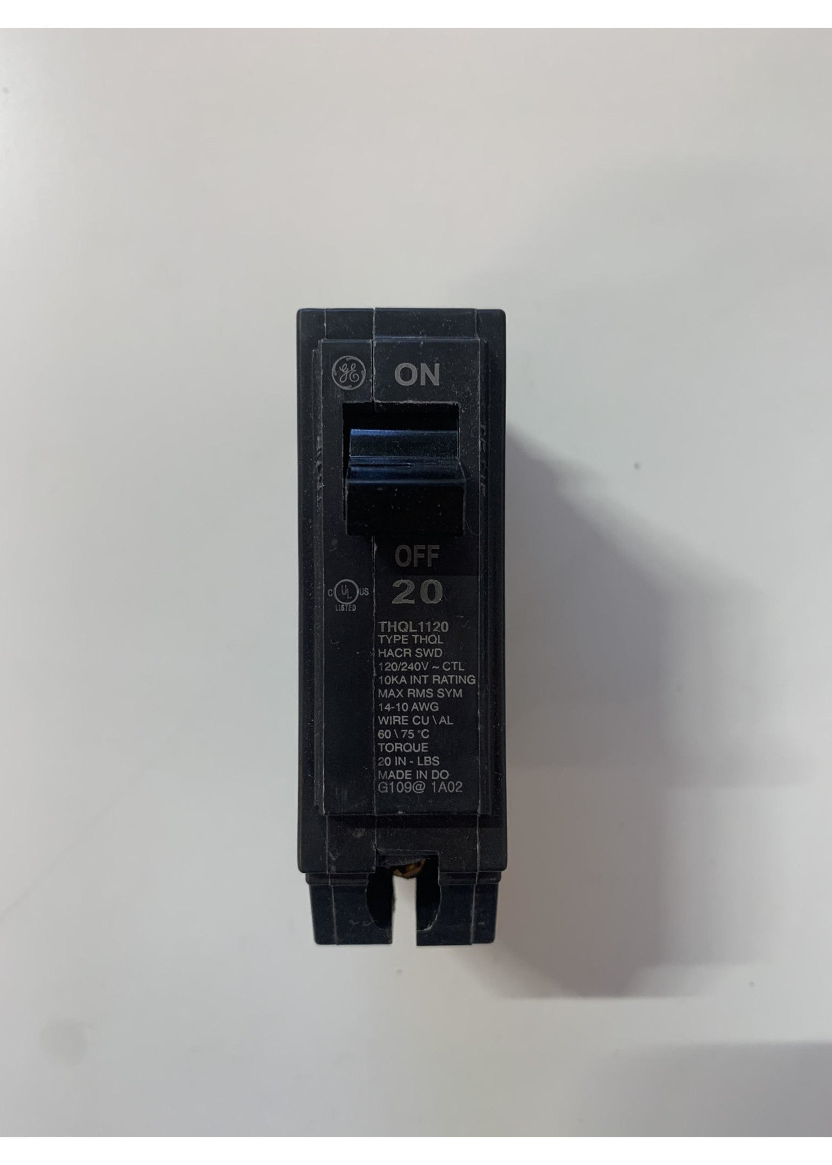 GE BREAKER THICK POLE 1-20AMPS (THQL1120)
