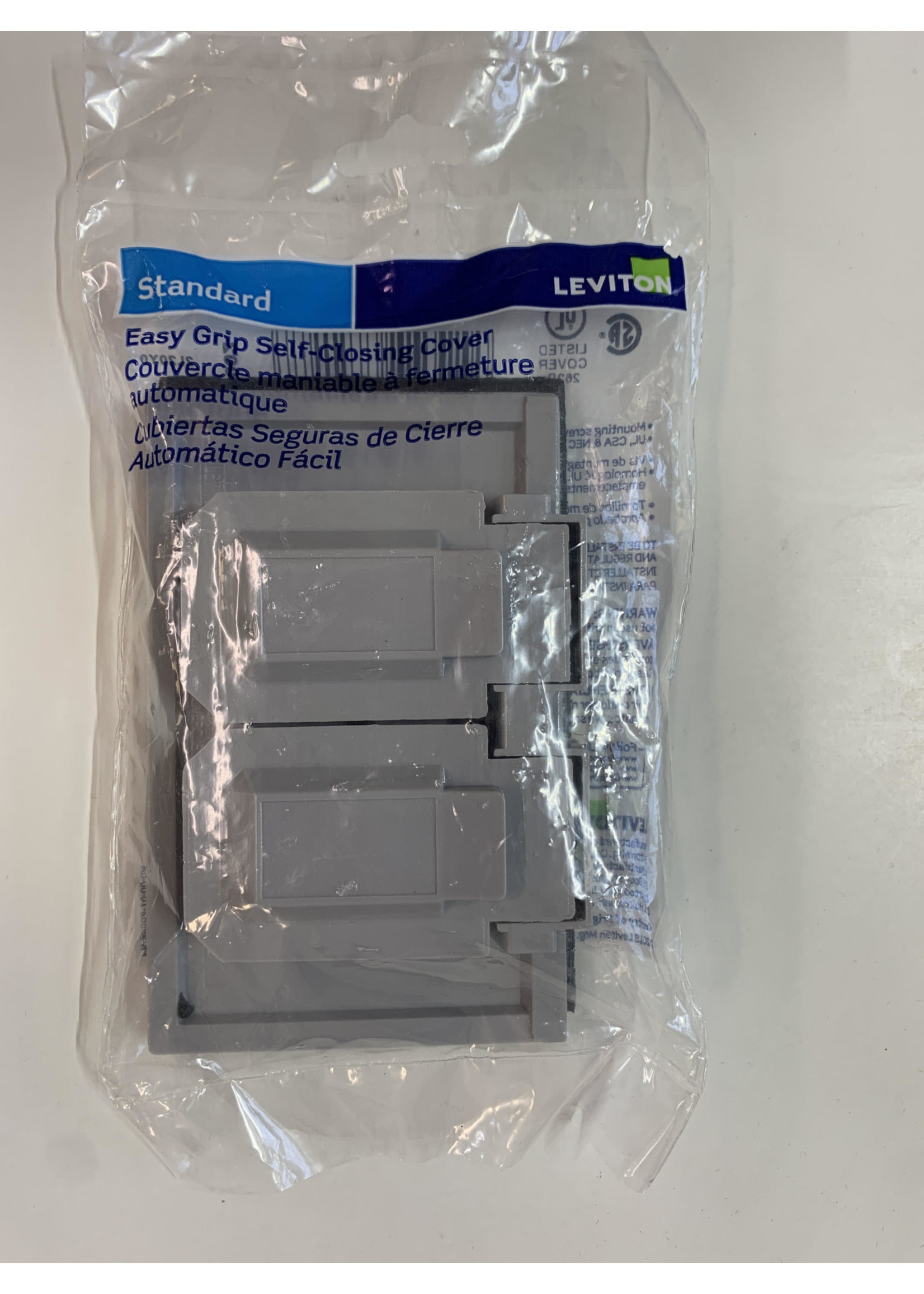LEVITON COVER/PLATE RECEPTACLE DOUBLE WEATHERPROOF 2X4 (02-08-006)