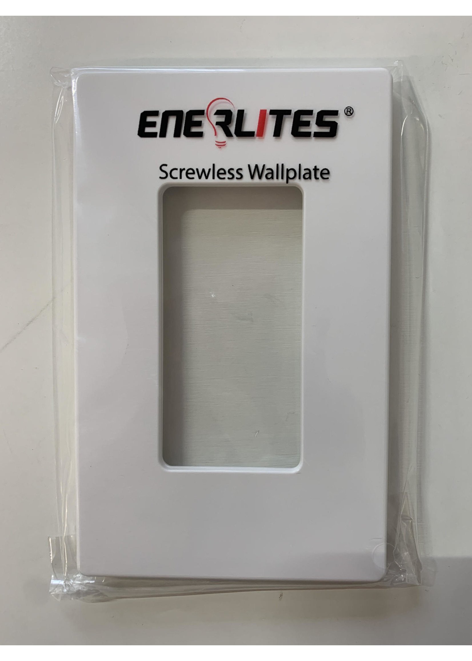 ENERLITES TAPA 2X4 DECOR 1 GANGA SIN TORNILLOS COMERCIAL BLANCA (SI8831-W)