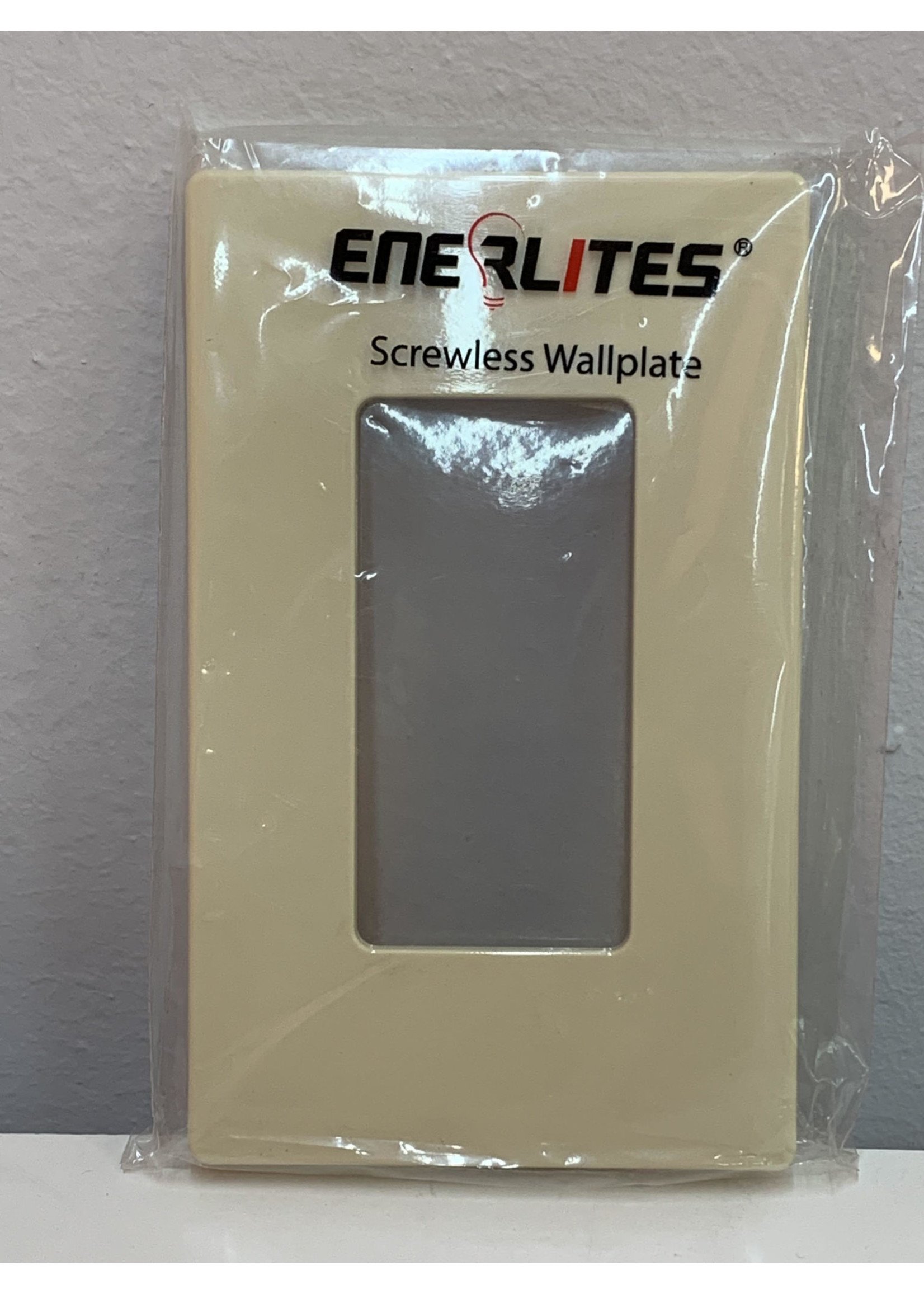 ENERLITES PLACA DECO SIN TORNILLOS COMERCIAL 1 GANGA IVORY (SI8831-I)