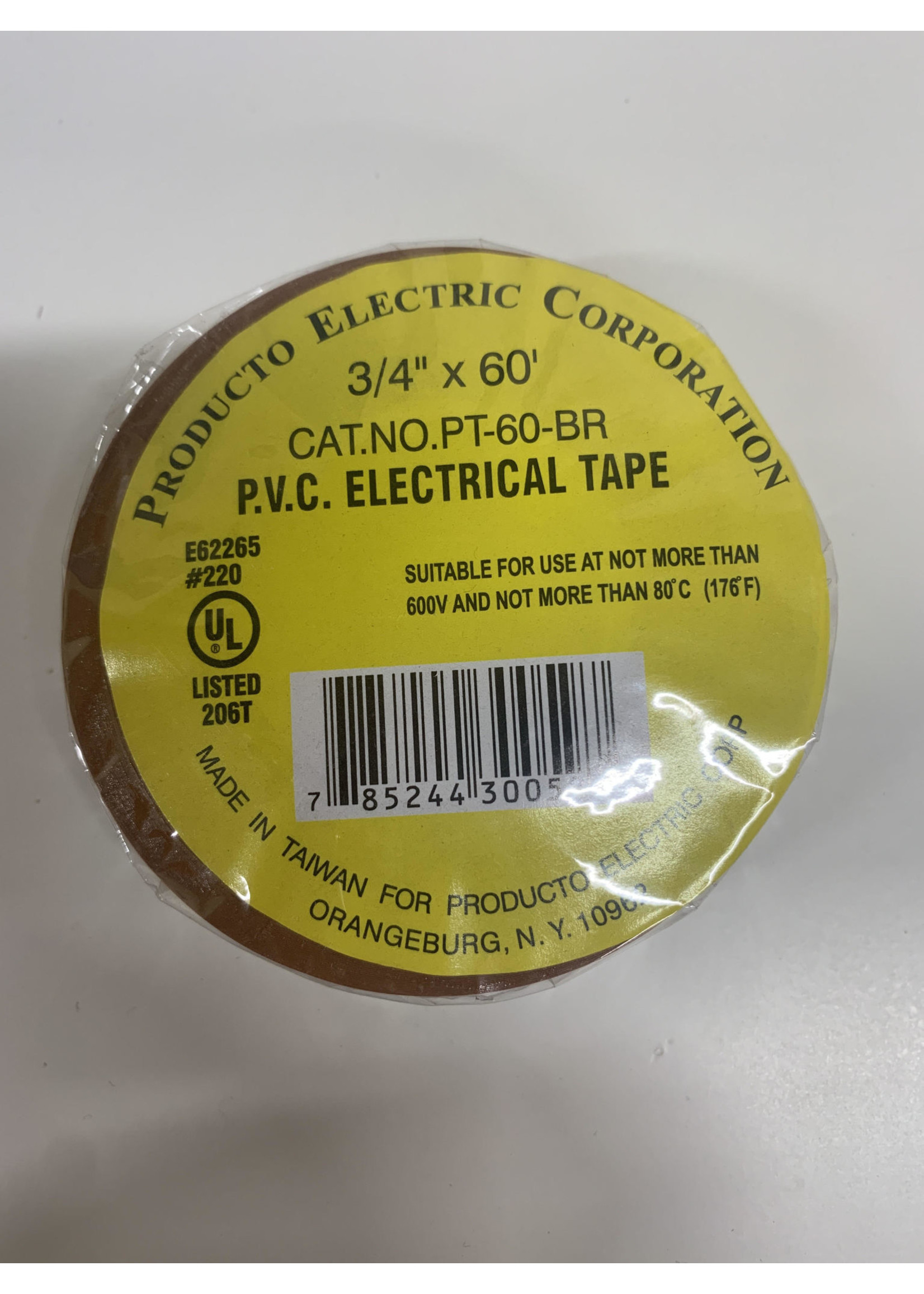 3M ELECTRICAL TAPE 3/4" X 60' BROWN (PT60-BR)