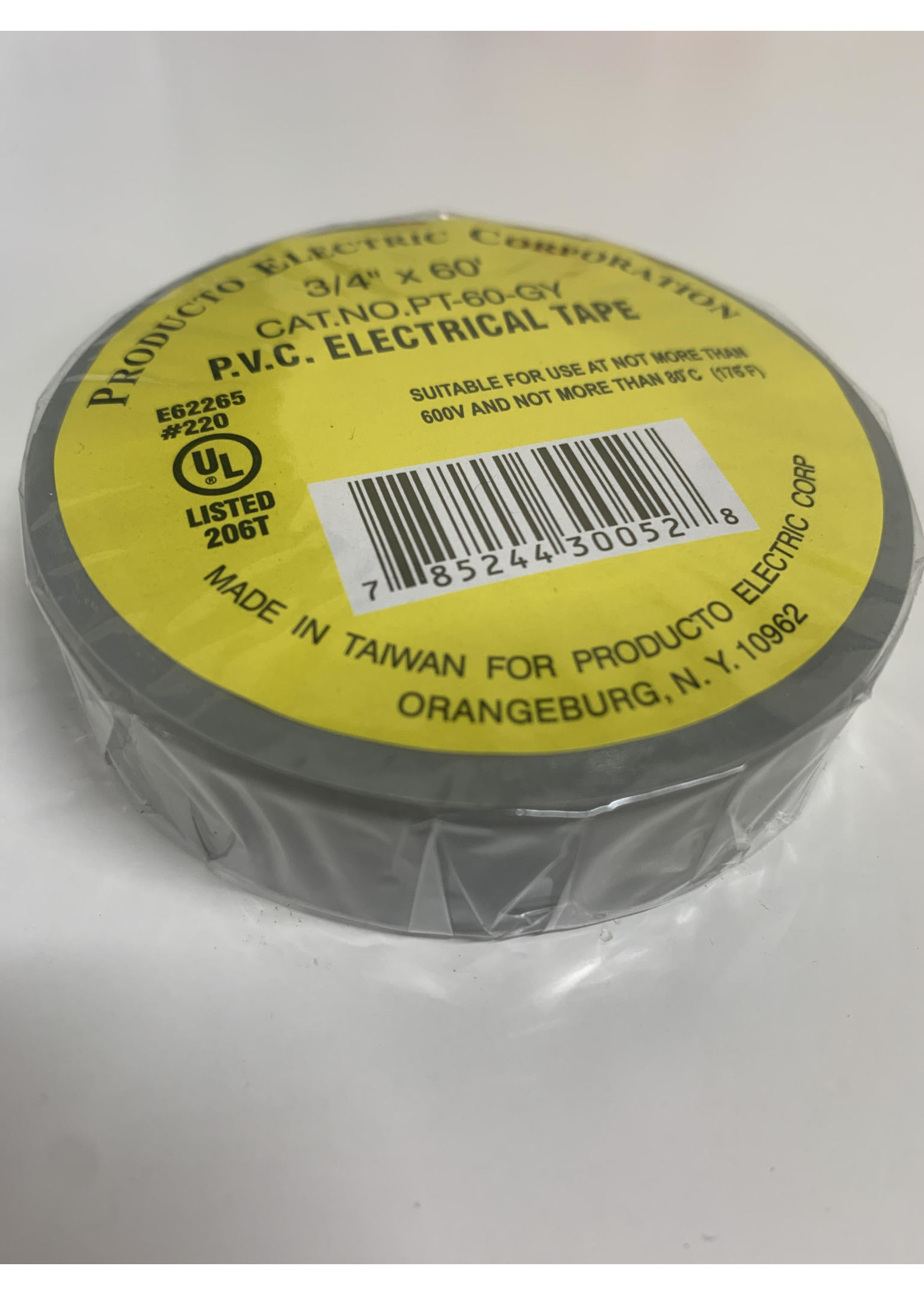 PECO ELECTRICAL TAPE  3/4" X 60' GRAY (PT60-GY)