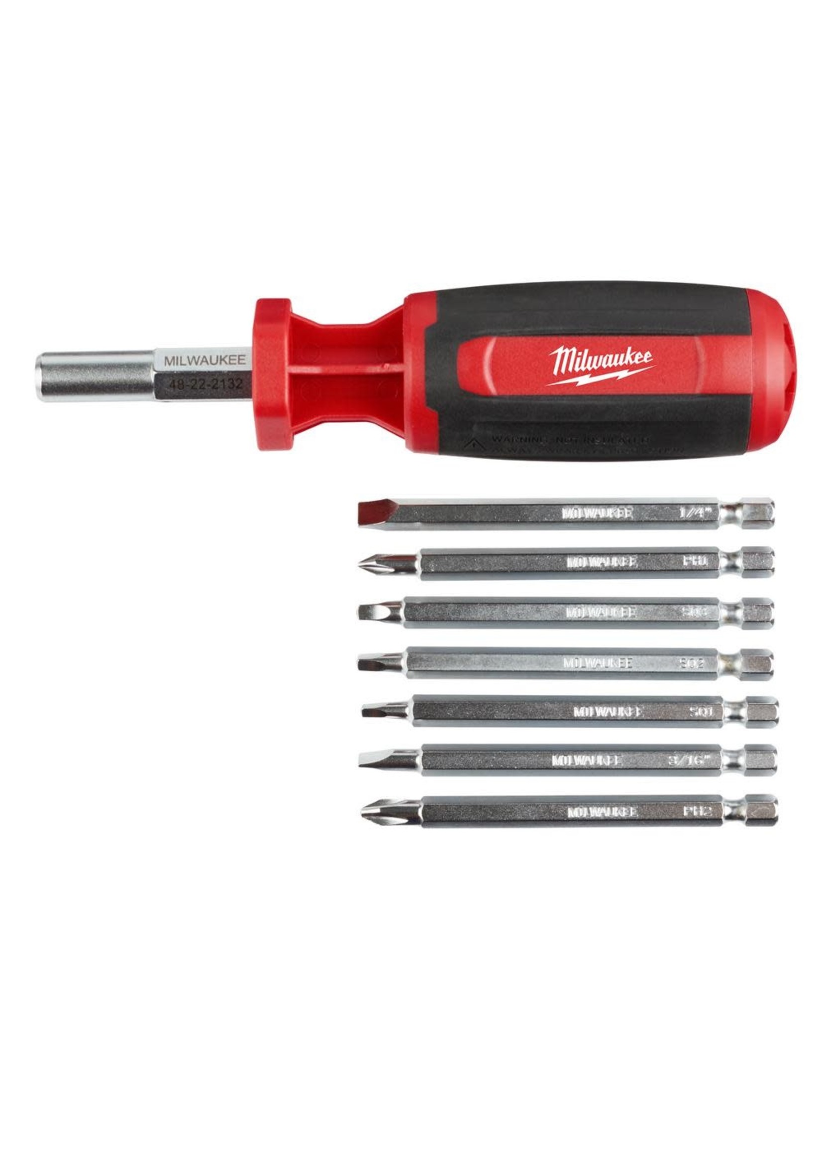 MILWAUKEE  9-EN-1 DESTORNILLADOR CON PUNTAS INTERCAMBIABLE  (48-22-2132)