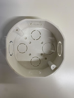 OCTAGONAL PVC BOX 1/2" & 3/4" WHITE