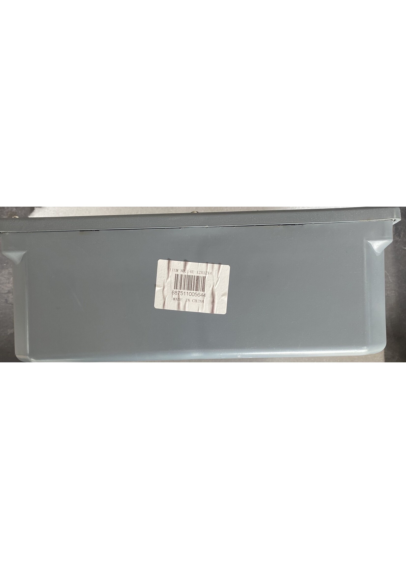 ATI ELECTRIC 4E-12X12X4 JUNCTION BOX PVC GRIS