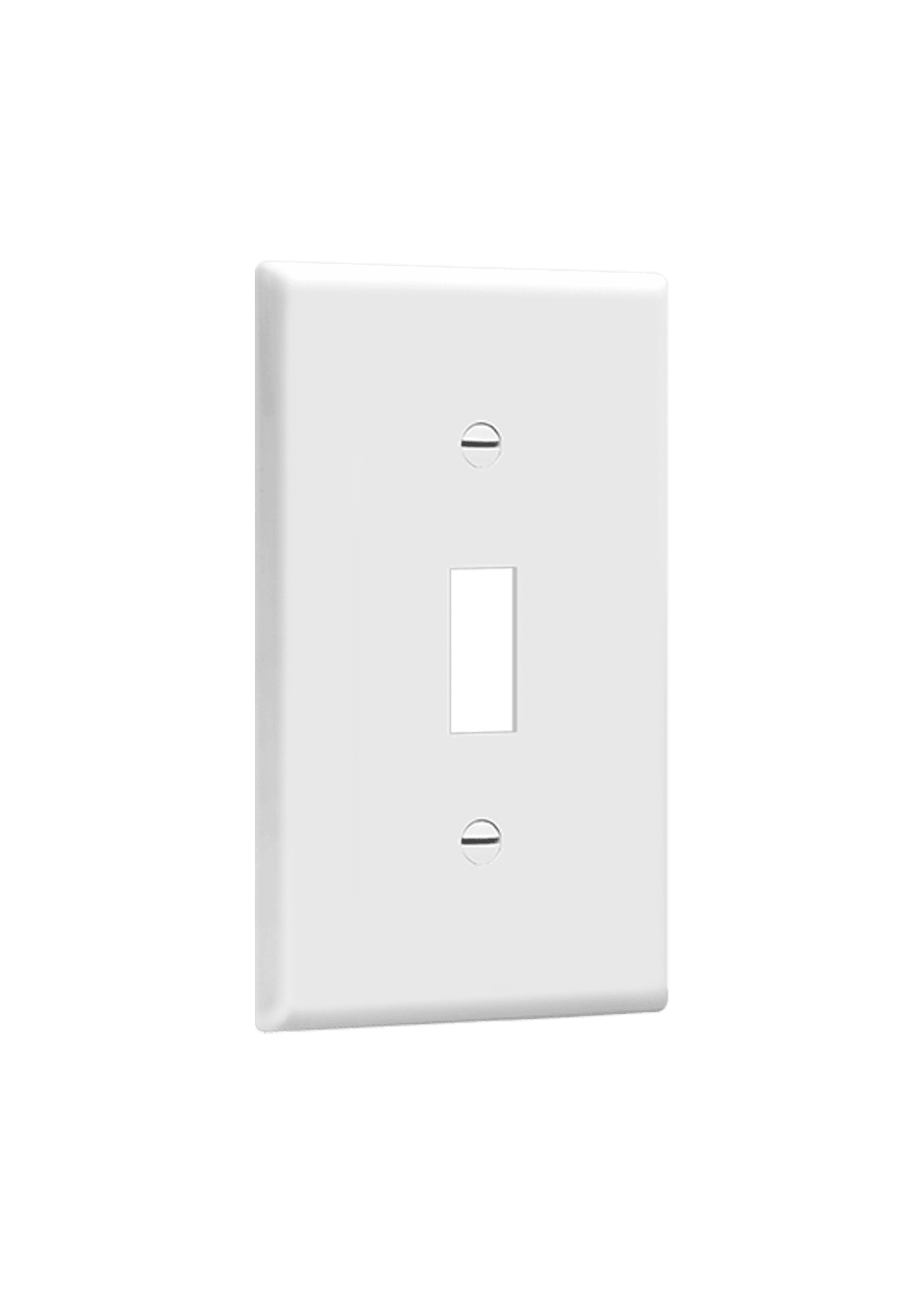 ENERLITES GANG TOOGGLE SWITCH PLATE, WHITE (8811-W)